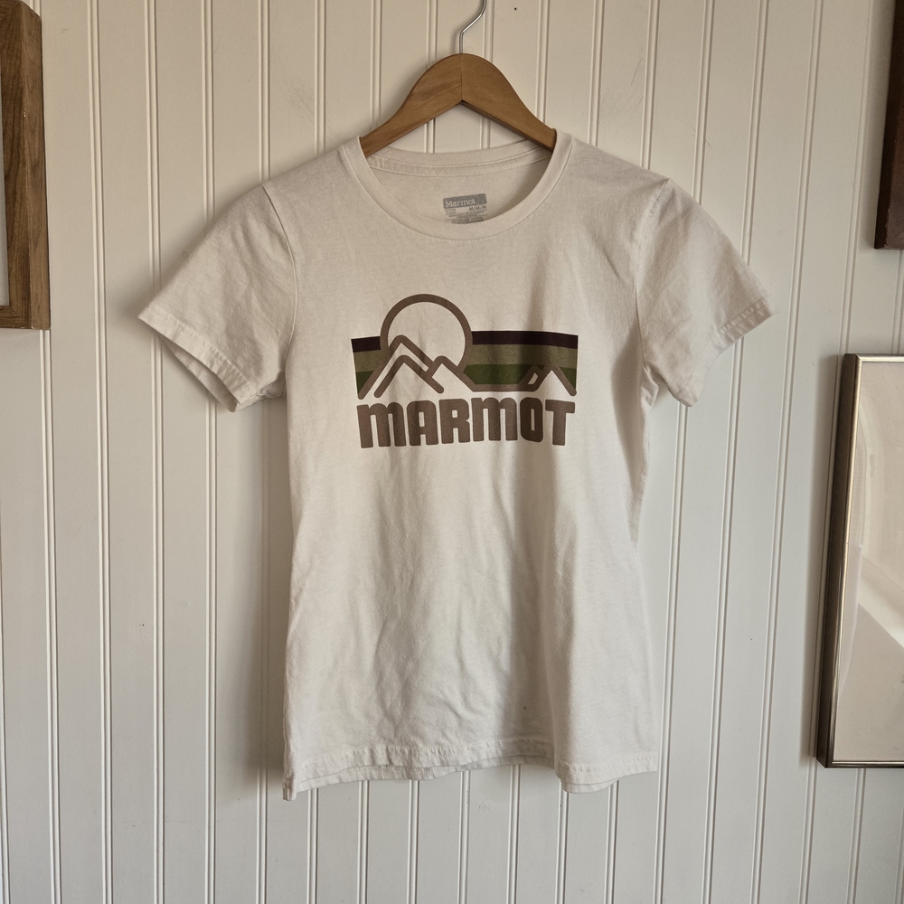 Marmot Cream Mountain Graphic Logo Tee
